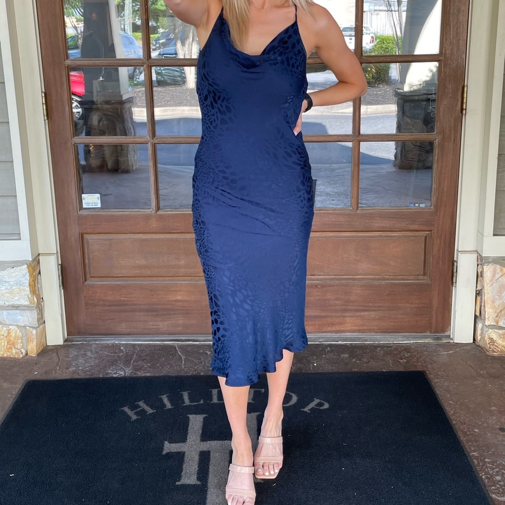 Blue Native Daughters Midi Dress